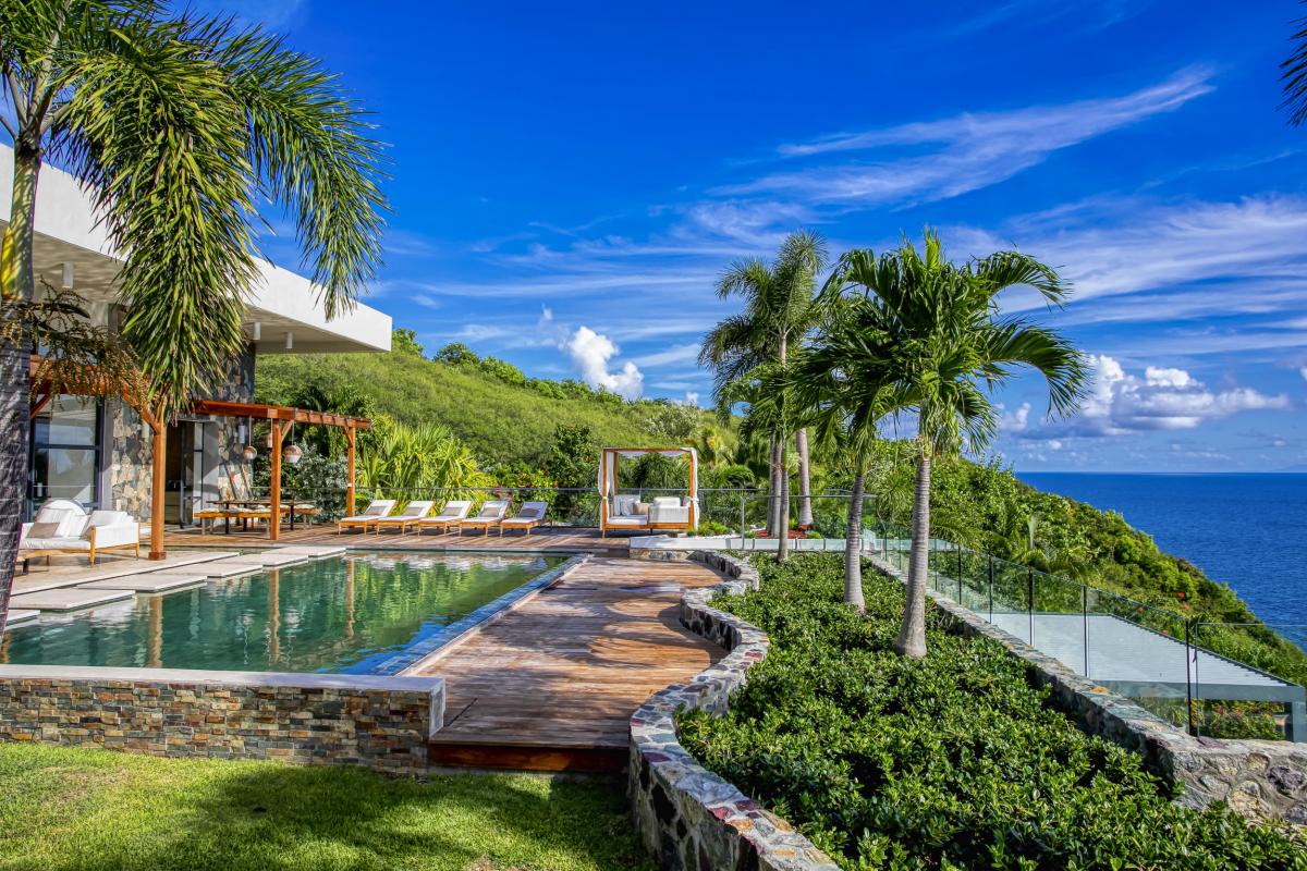 Location villa Saint Martin Indigo Bay - Villa 4 chambres 8 personnes - vue mer - Piscine - Villa de luxe (4)